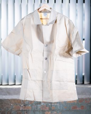 Tan Lab Coat/Button Up Overshirt