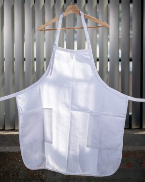 White Apron w/Pockets
