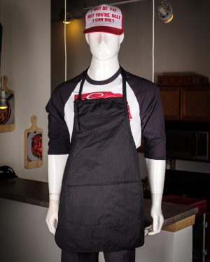 Black Apron with Two Pockets