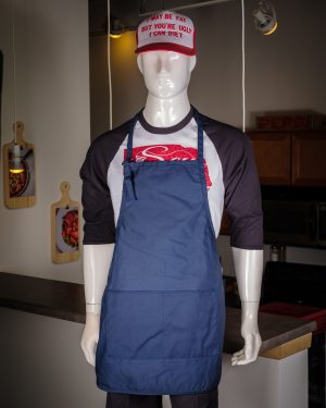 Navy Blue Apron, Short, 2 Pockets