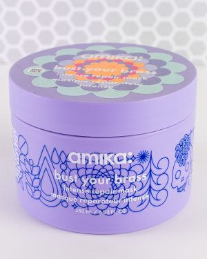 Bust Your Brass Cool Blonde Intense Repair Hair Mask by amika