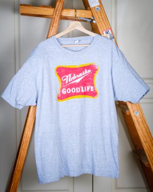 Grey T-Shirt, Nebraska Good Life