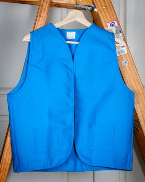 Vest, Blue Open Front