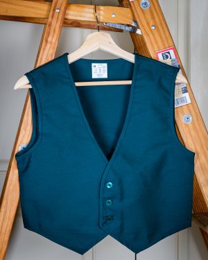 Vest, Hunter Green, Pointed Tips