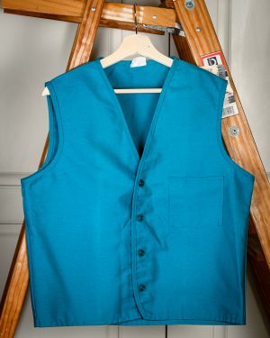 Vest, Teal, 4 buttons, Pocket